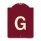 Signmission Designer Series Sign W/ Letter G, Burgundy Heavy-Gauge Aluminum Sign, 24" x 18", BU-1824-22952 A-DES-BU-1824-22952 - alternate 1